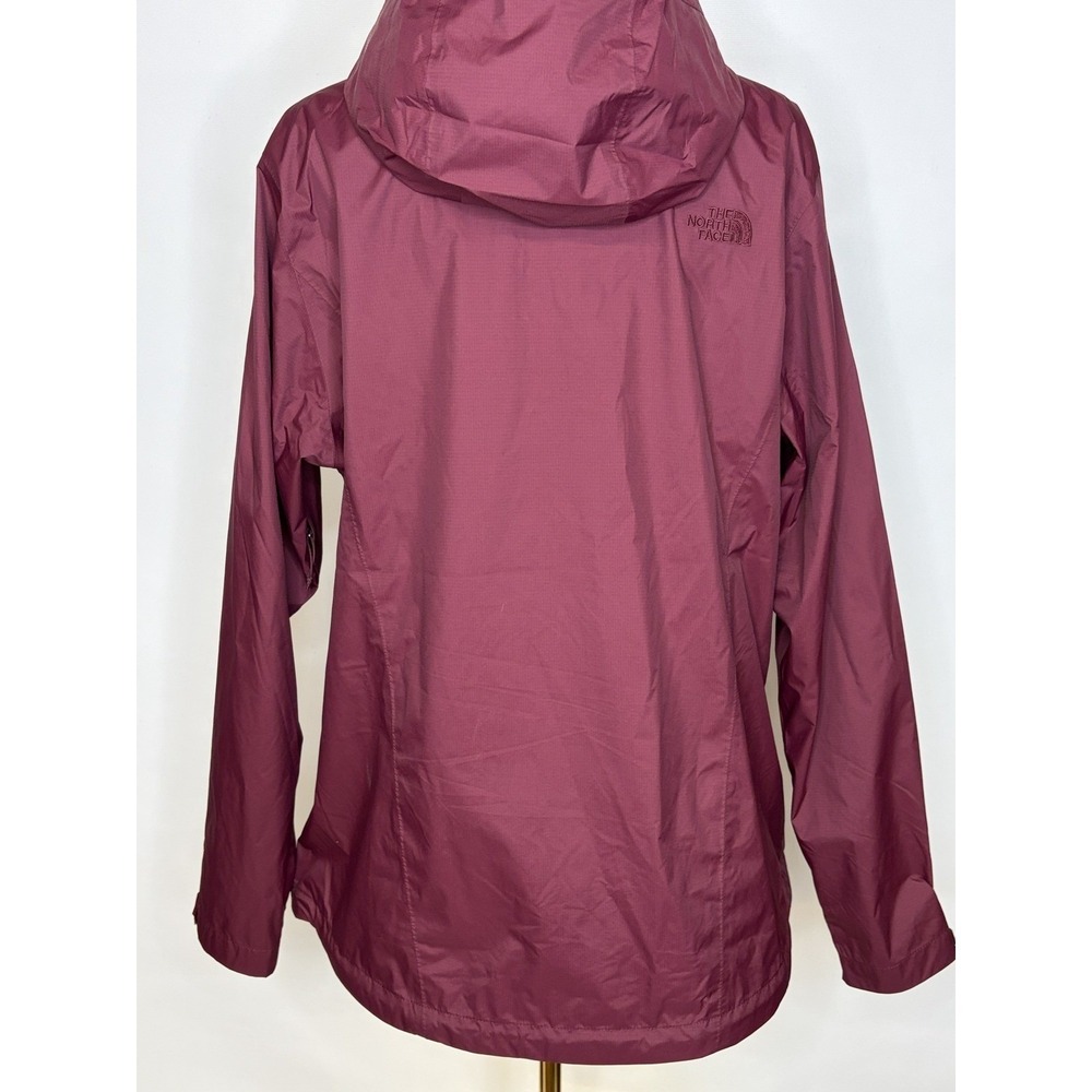 The North Face DryVent Rain Jacket Womens XL Burgundy Maroon Hooded Shell Coat - Picture 4 of 10